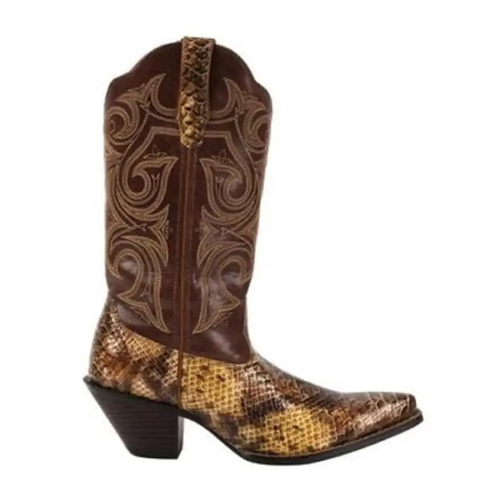 Durango® Crush Women's Brown Western/Cowboy‎ Scalloped 11” Boots